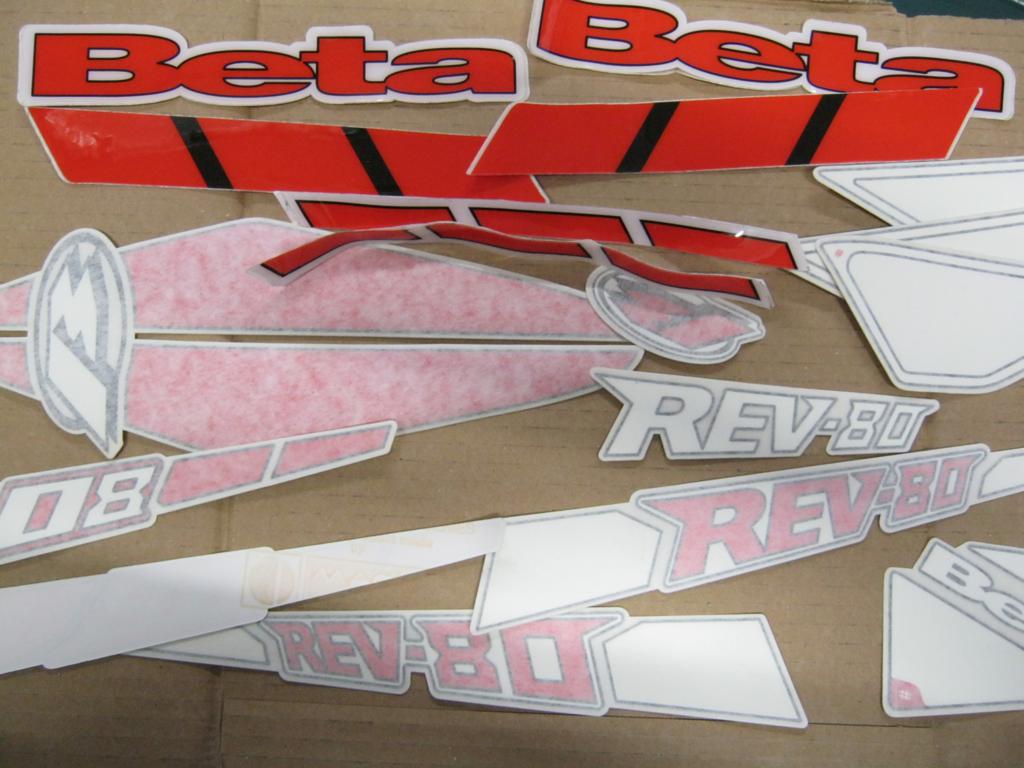 Beta Rev 80 2008 Complete Decal kit
