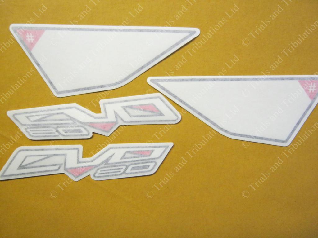 Beta Evo 80 2009 rear mudguard decal kit