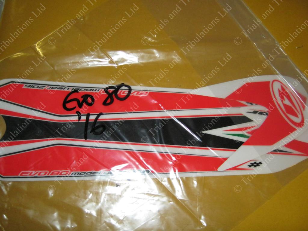 Beta Evo 80 2016 rear mudguard decal
