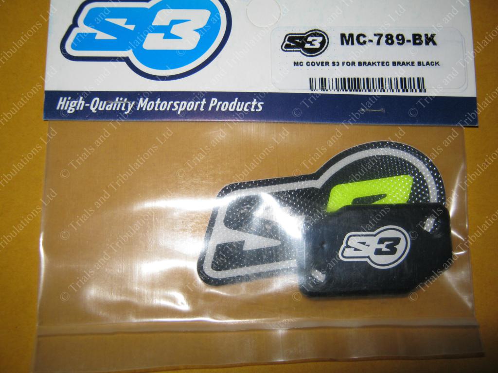 S3 Braktec Front brake master cylinder cover BLACK