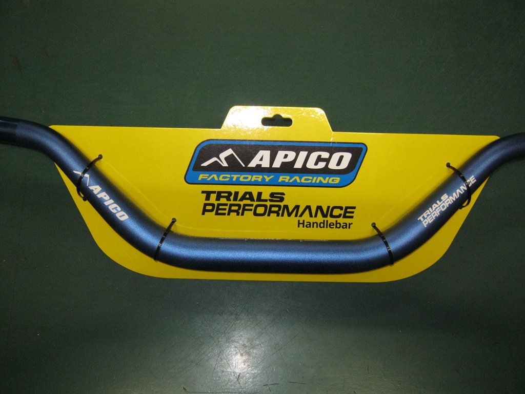 Apico 6" high rise fat bars (Blue colour)