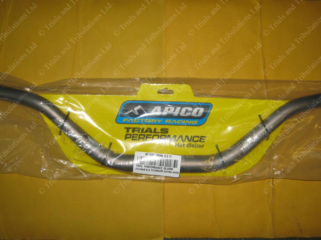 Apico 6" high rise 25.4mm bars (Titanium colour)