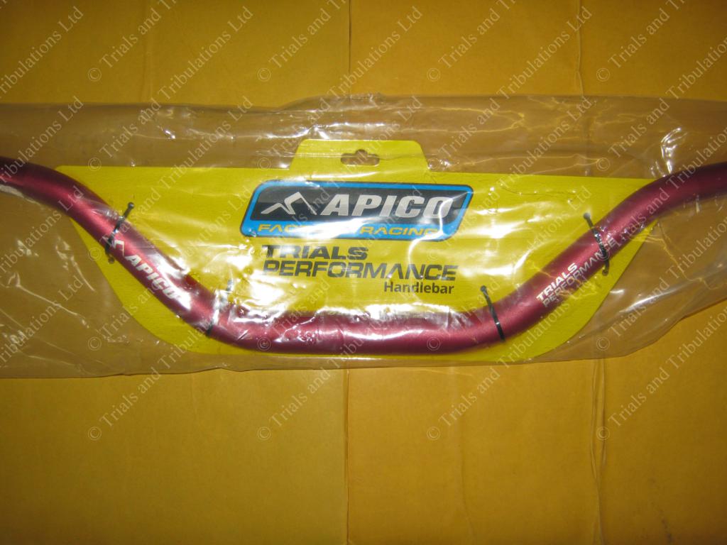 Apico 6" high rise 25.4mm bars - red