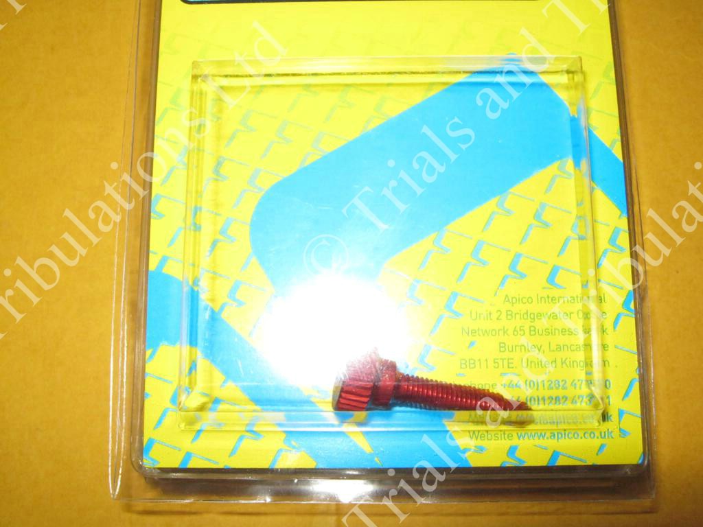 Apico Dellorto carb idle screw (Red)