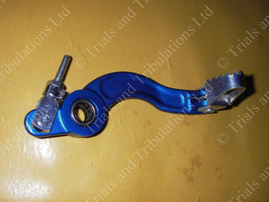Apico Sherco 00-09 rear brake pedal assembly (blue)