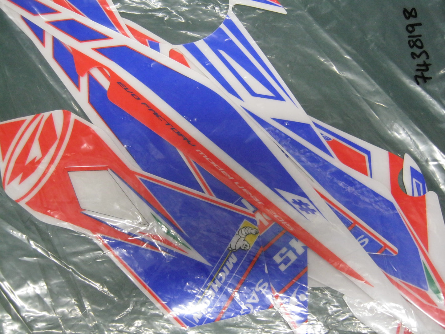 Beta Evo 2015 Factory Rear Mudguard Decal kit