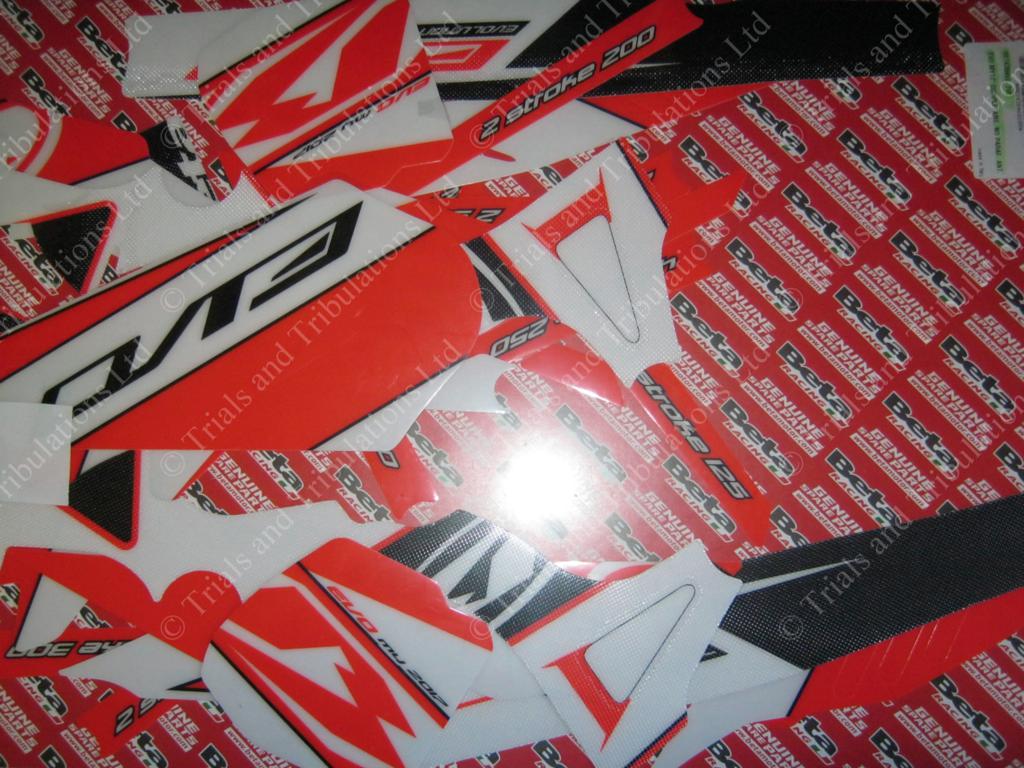 Beta Evo 2017 Tank- Frame decal kit