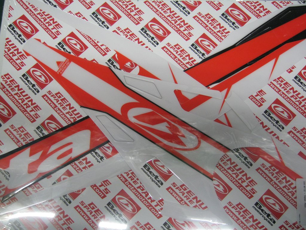 Beta 2022 Rear mudguard decal kit