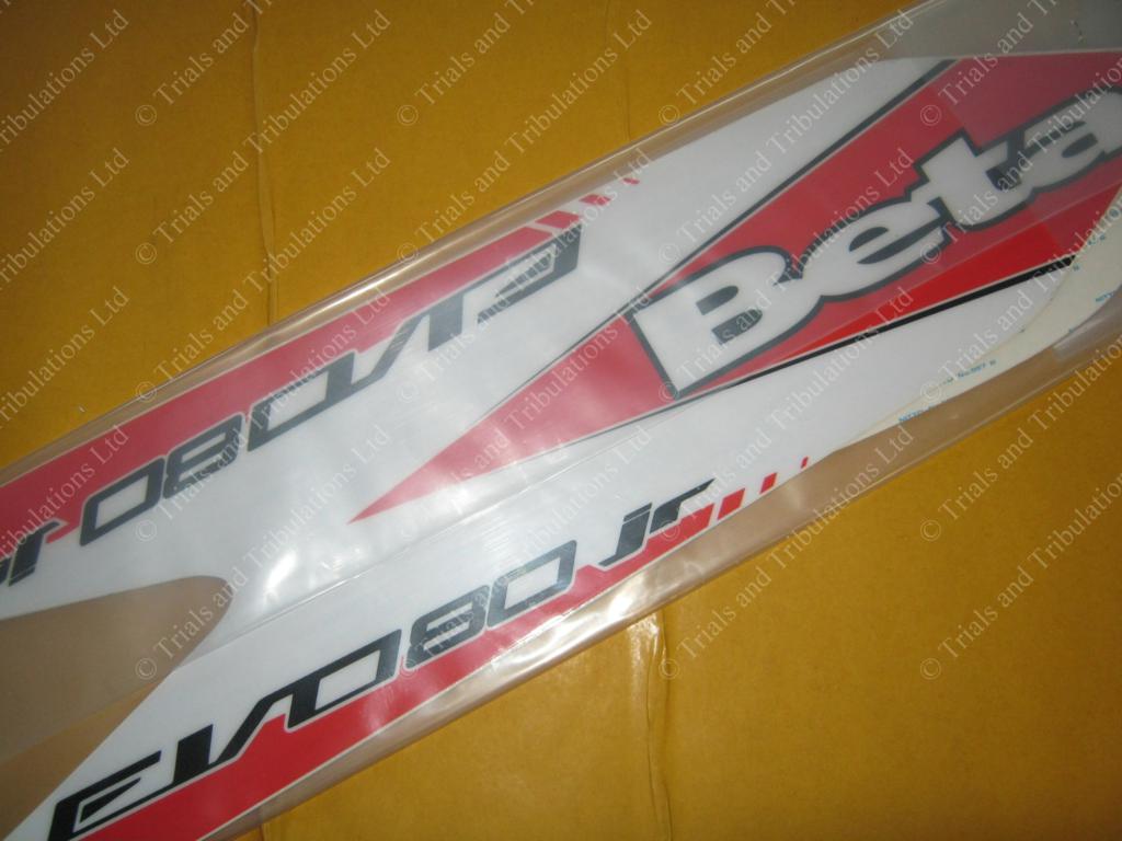 Beta Evo 80 2013 rear mudguard decal