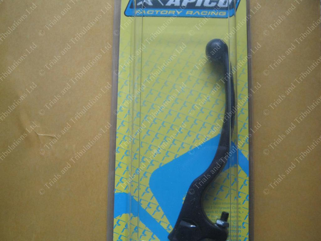 Apico Trials Forged Front brake lever BLACK (long)