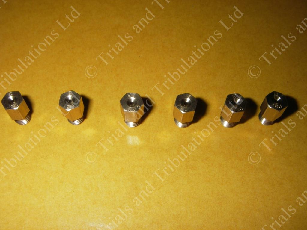 Mikuni VM26 main jets 115,120,125,135,140,145,150 (priced each)