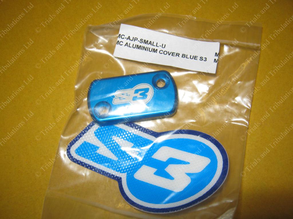 S3 AJP small master cylinder cap (blue)