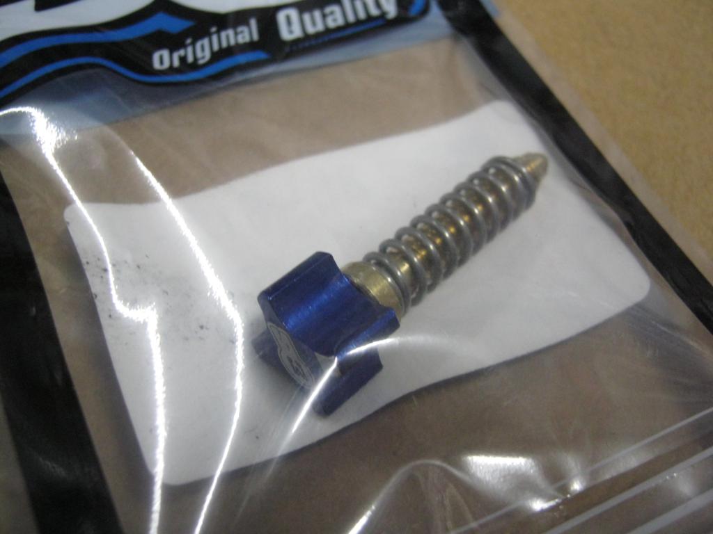 S3 Keihin carb tickover adjuster screw (Blue)