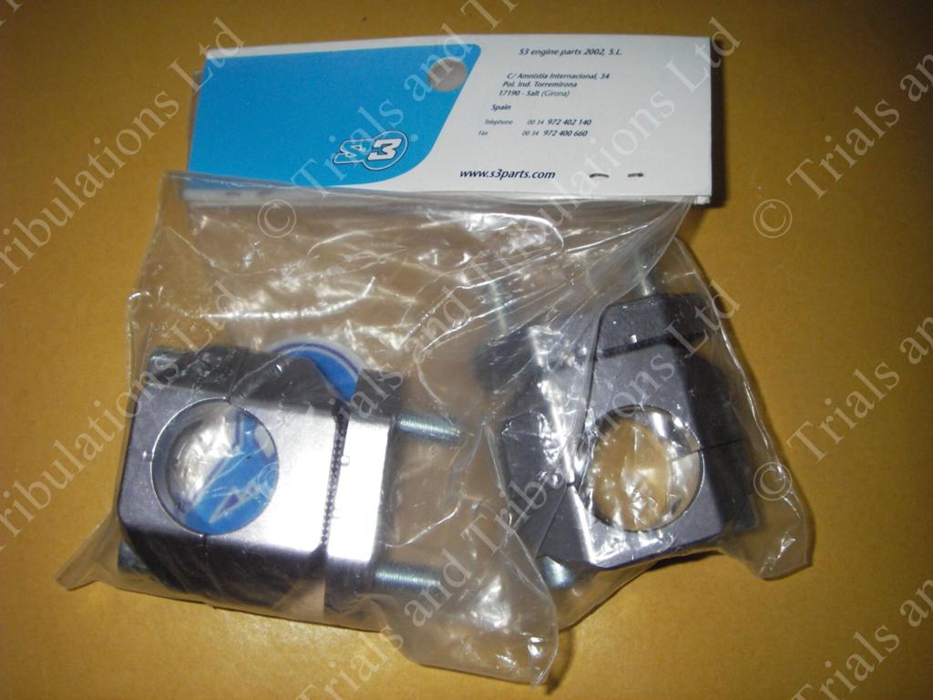 S3 adjustable Fat Bar Clamps (Titanium colour)