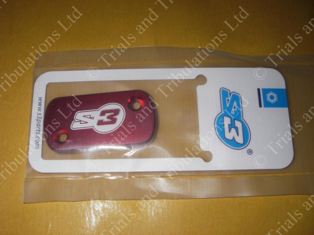 S3 AJP large master cylinder cap (Red)