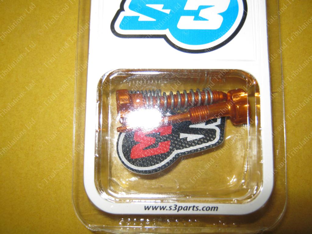 S3 Keihin carb adjuster screw kit (Gold)