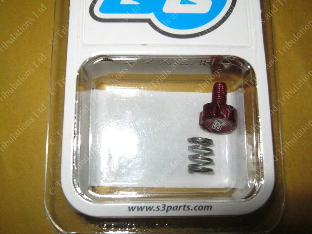 S3 AJP- Braktec clutch master cylinder lever adjuster ( Red )