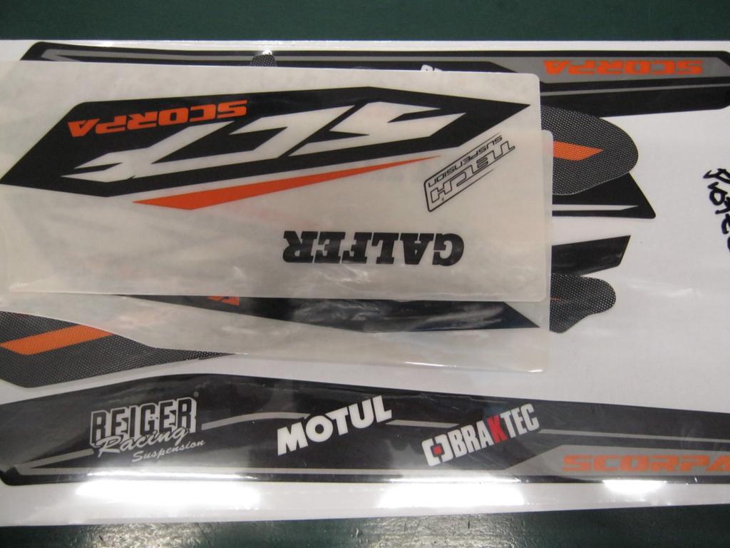 Scorpa Twenty Factory 2020 Protection decal kit