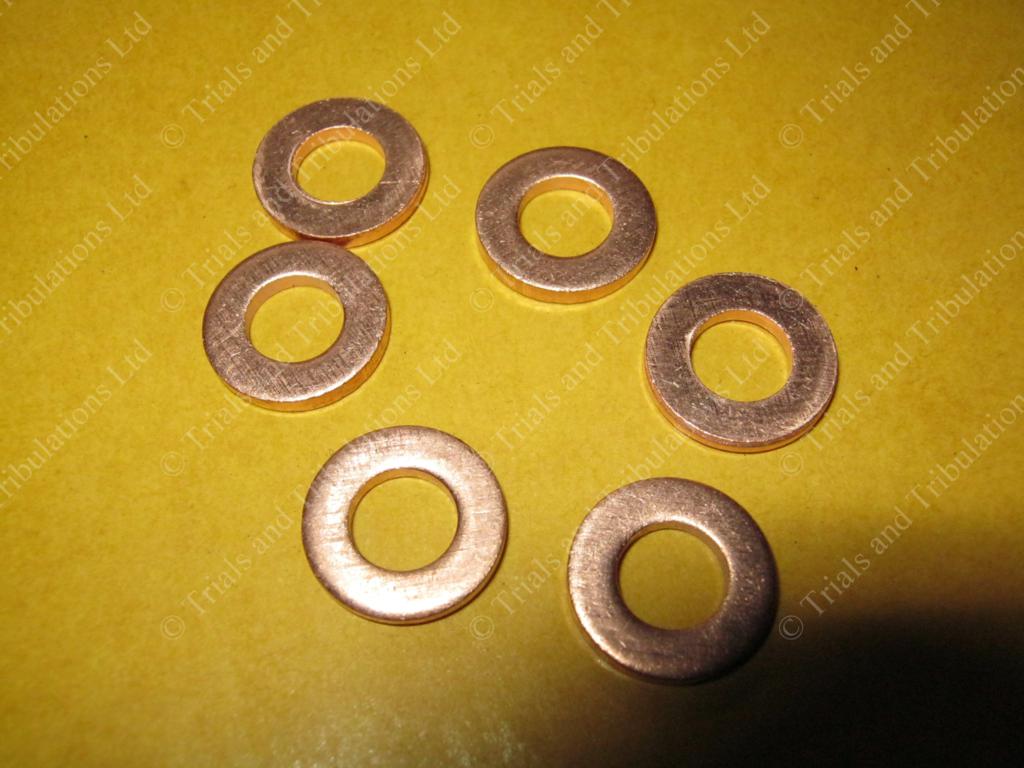 Sherco ST300 cylinder head bolt copper washers