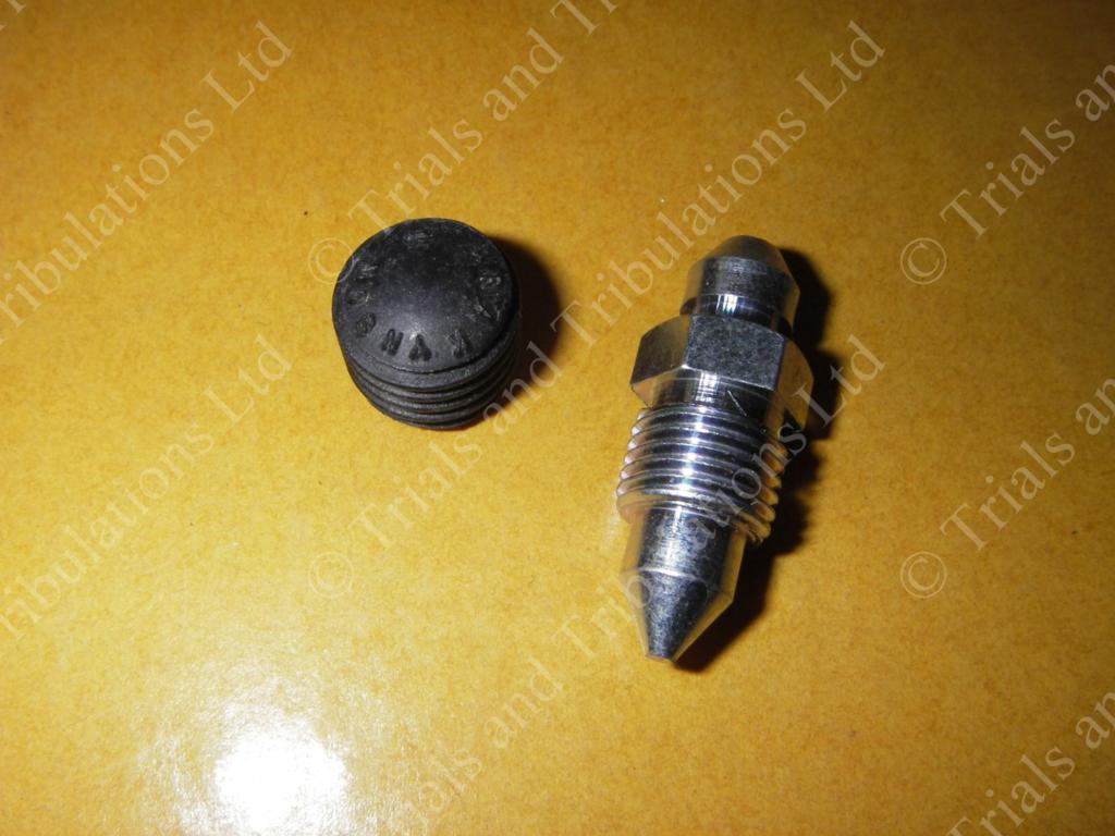 AJP early 2 Pot caliper Bleed Screw & rubber cover