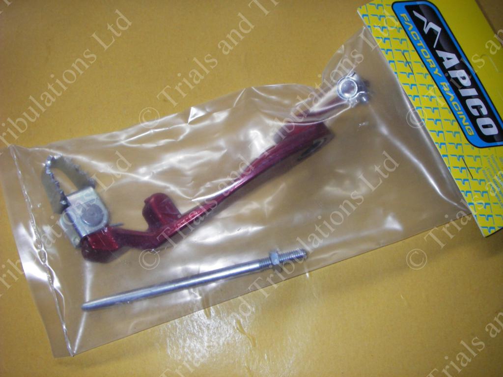 Apico Beta Rev3 (05-08) rear brake pedal (RED)