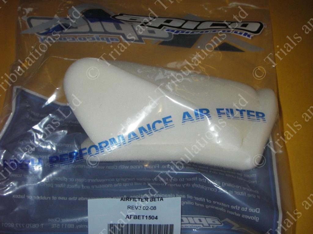 Beta Rev 3 air filter 02-08