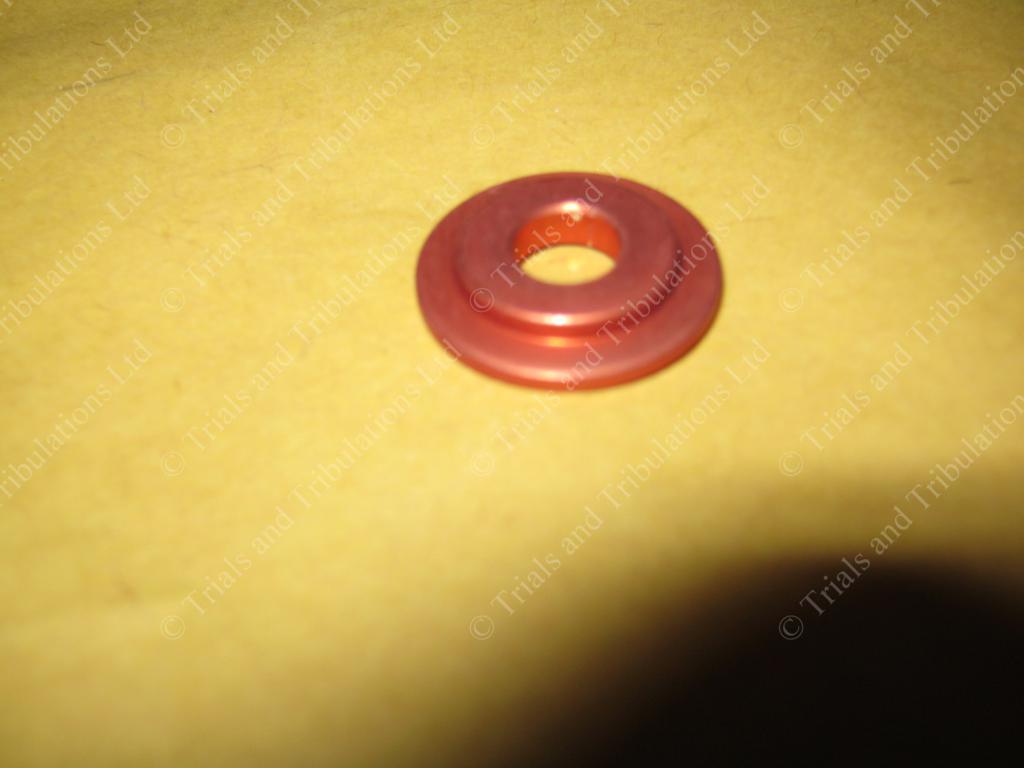Beta clutch washer Red anodised aluminium