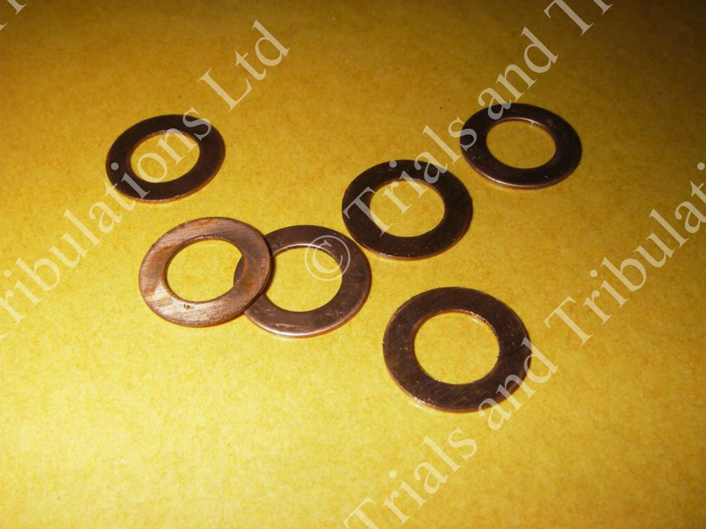 Beta head bolt copper washers (priced each)