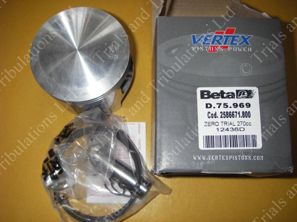 Beta 270 Techno & Rev3 00-08 Piston Kit 'C' or 'D'