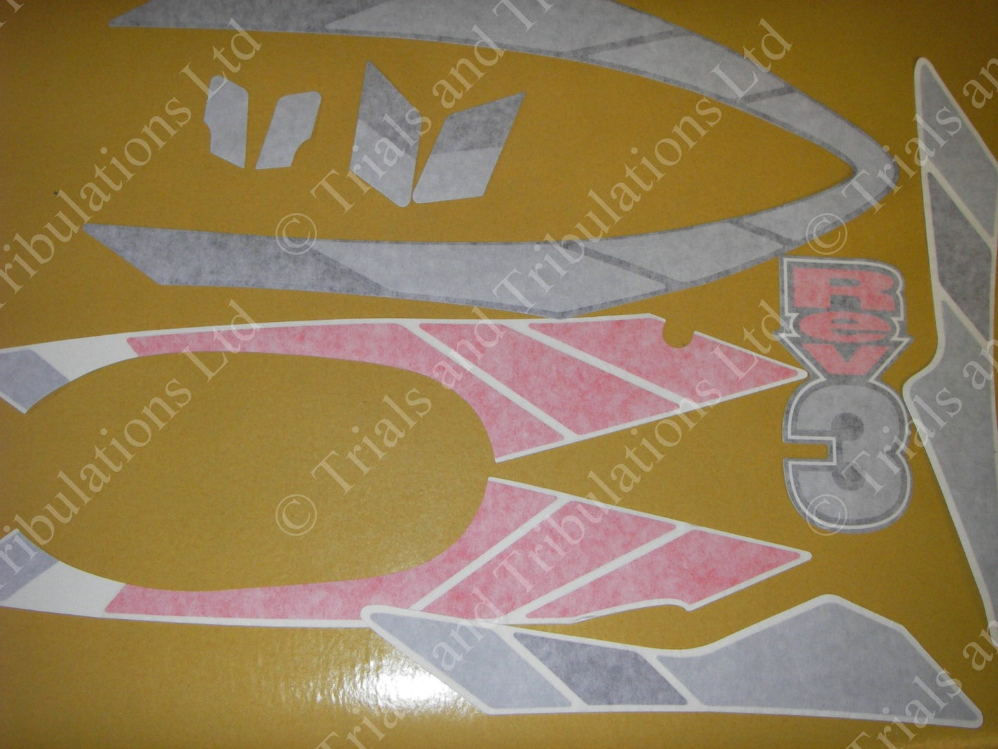 Beta Rev 3 2006 rear mudguard decal kit