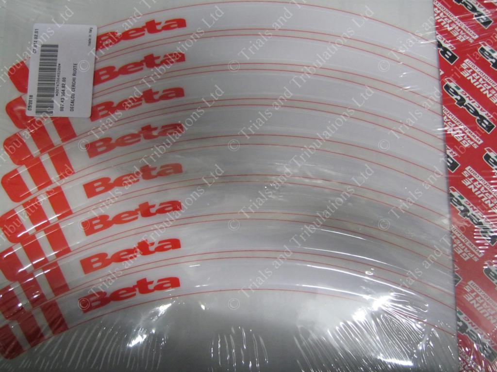 Beta Evo 2018 Rim Decal kit