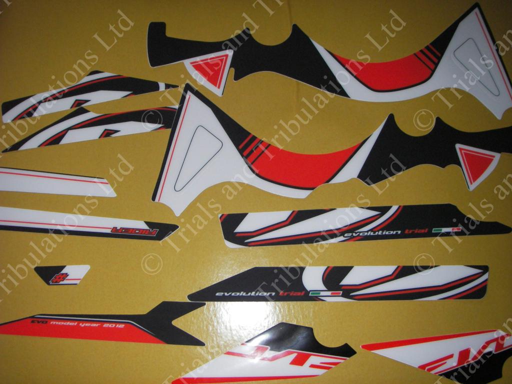 Beta Evo 2012 frame decal kit