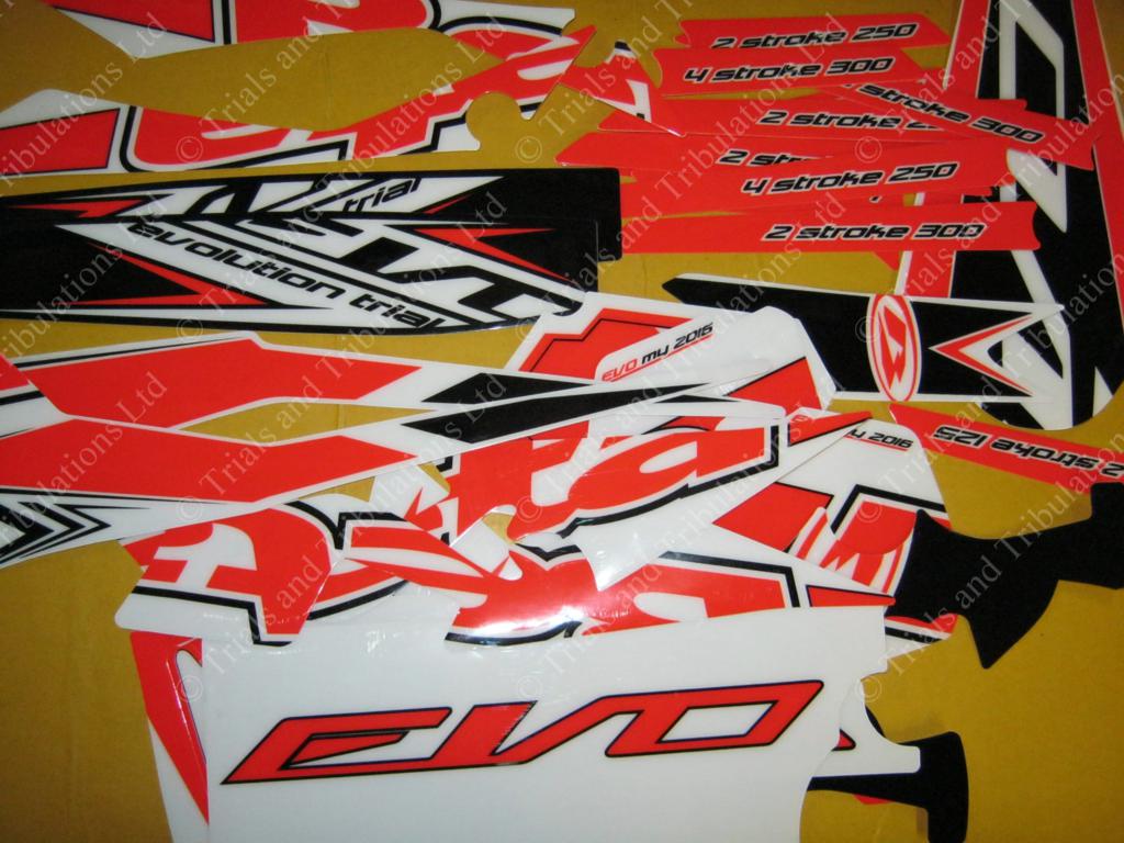 Beta Evo 2016 Frame decal kit (all 125 - 300 & 4T)