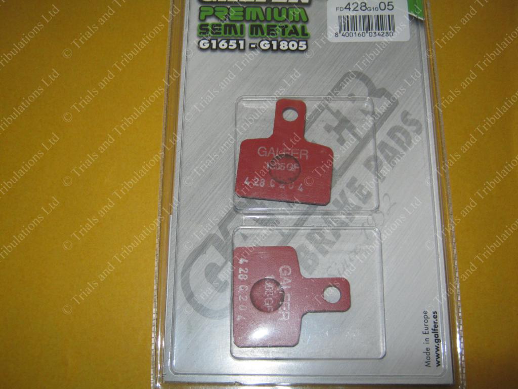 Galfer 428 Beta Evo rear fitment