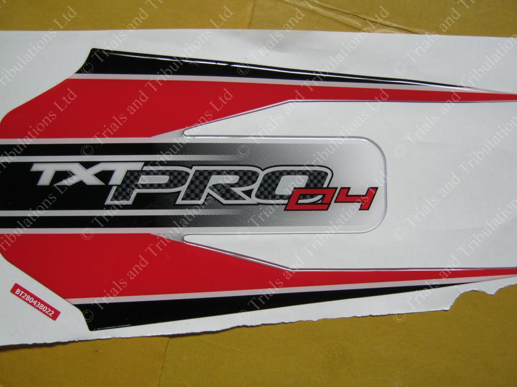 Gas Gas Pro 2004 tank decal (Red)