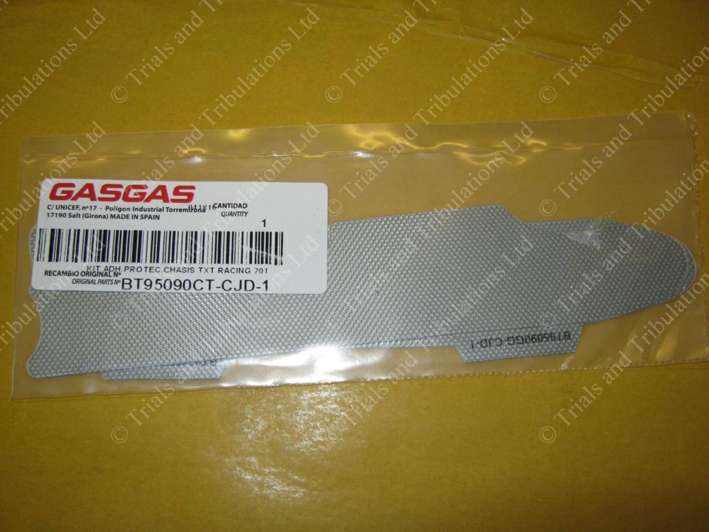 Gas Gas 2017 frame protector decal (silver - grey)