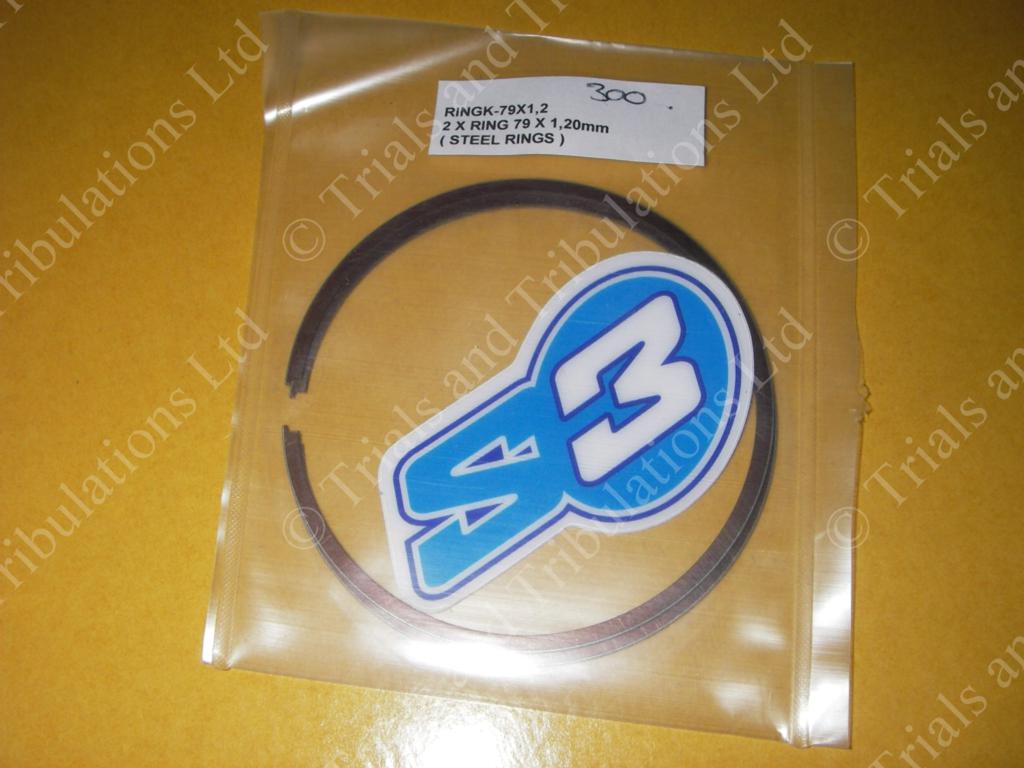 Gas Gas 300 Pro (02-on) S3 piston rings - pair