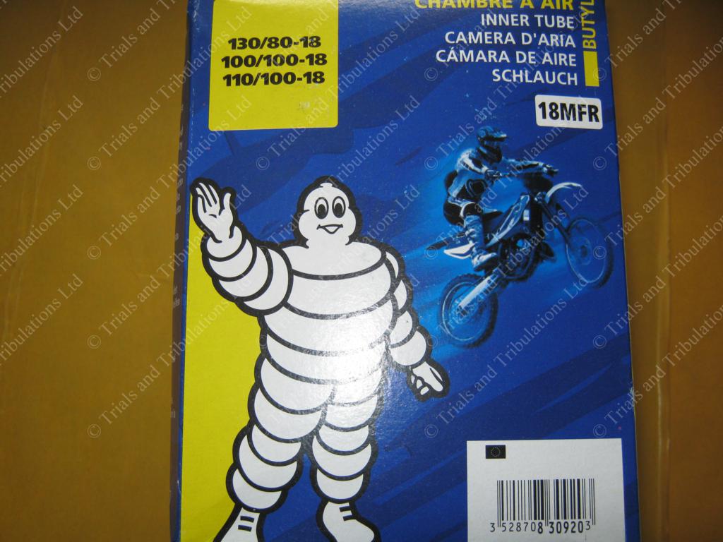 Michelin heavy duty rear tube 18"
