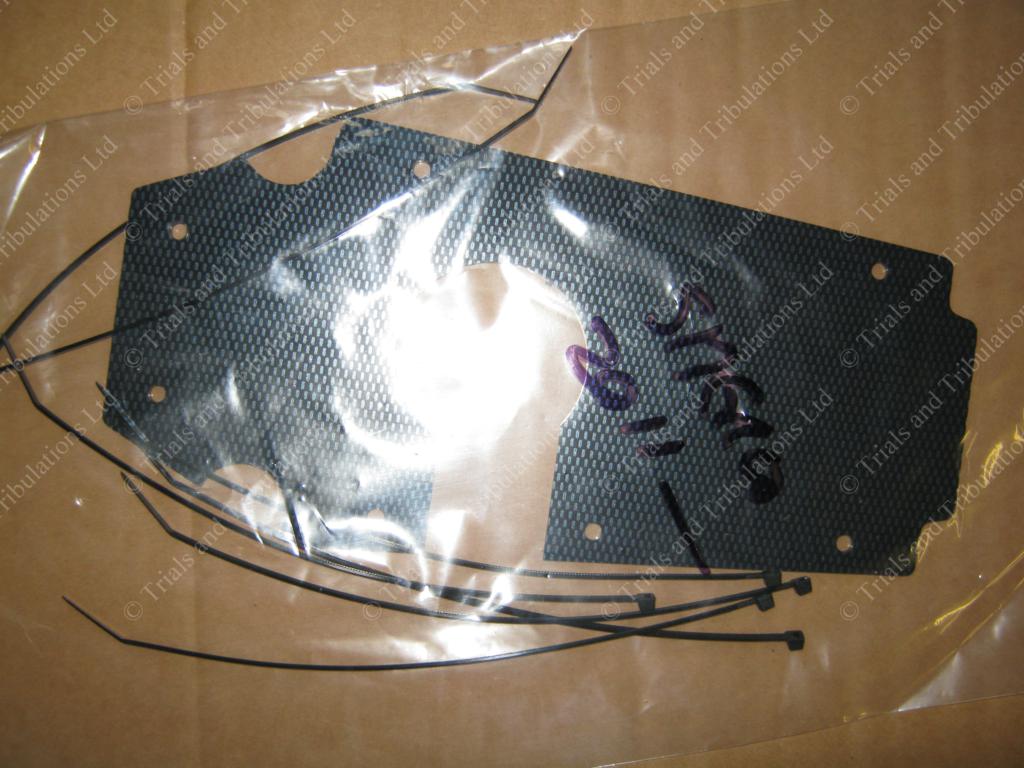 Sherco 2011 - on engine splash guard (carbon look)