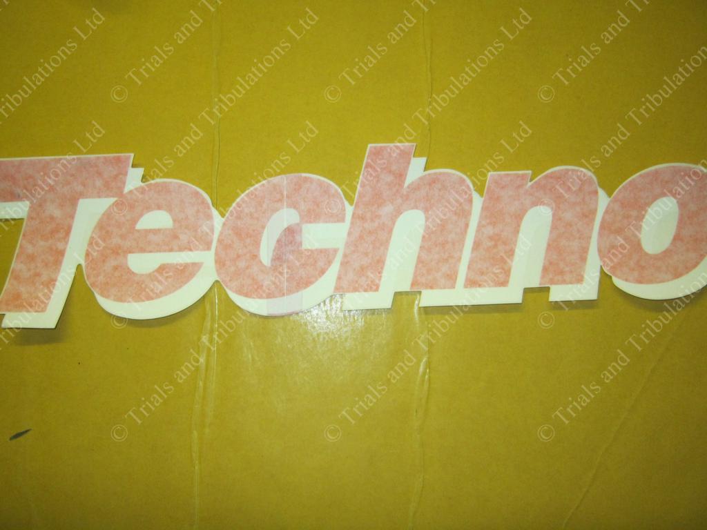 Beta Techno 1997 rear mudguard decal