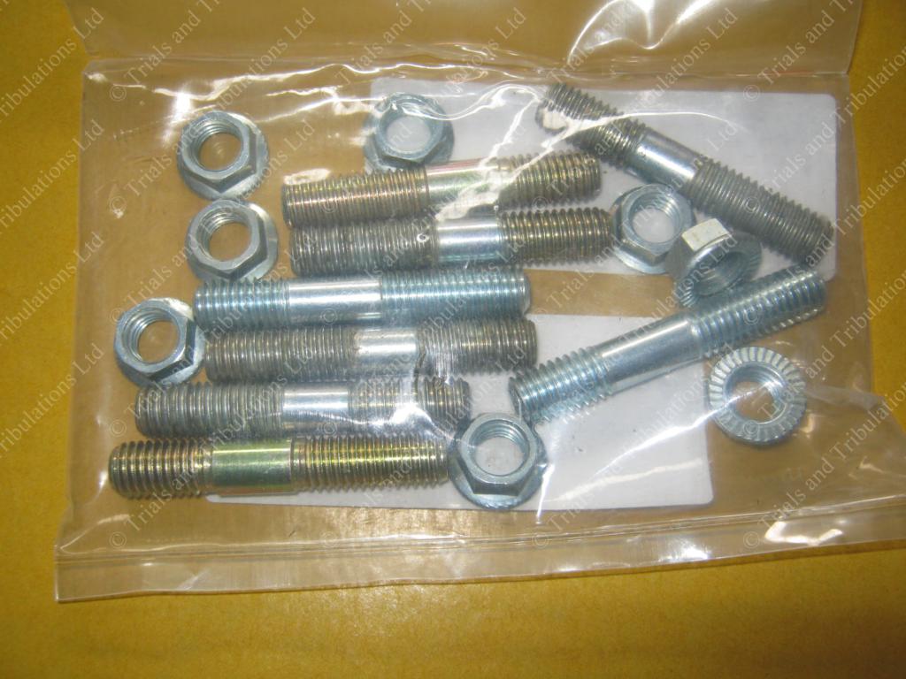 Gas Gas cylinder barrel stud and nut (priced each) all years