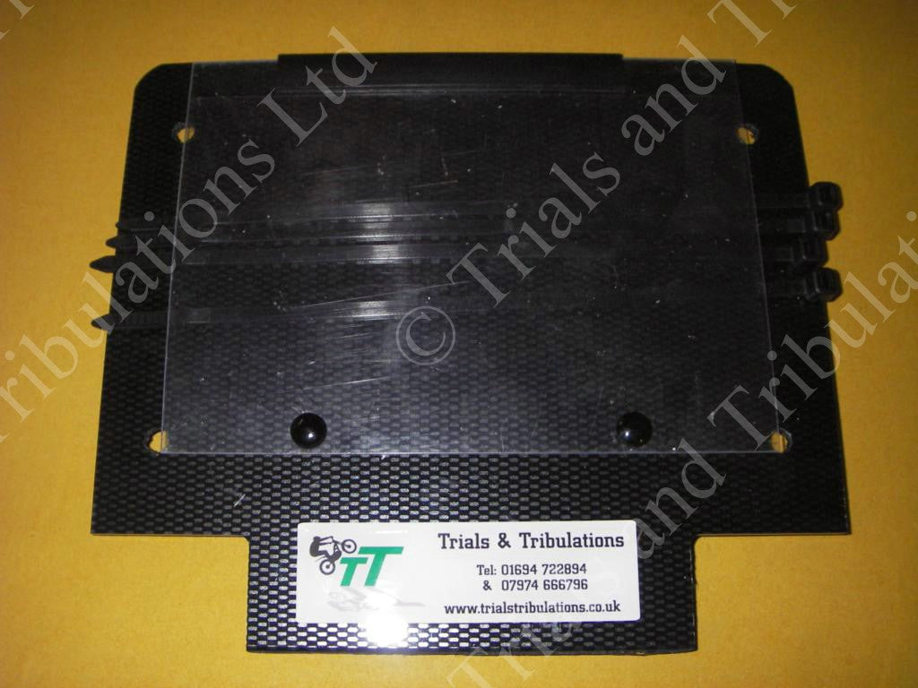 Trials number board carbon look