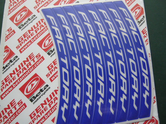 Beta Evo 2022 Factory Rim Decals