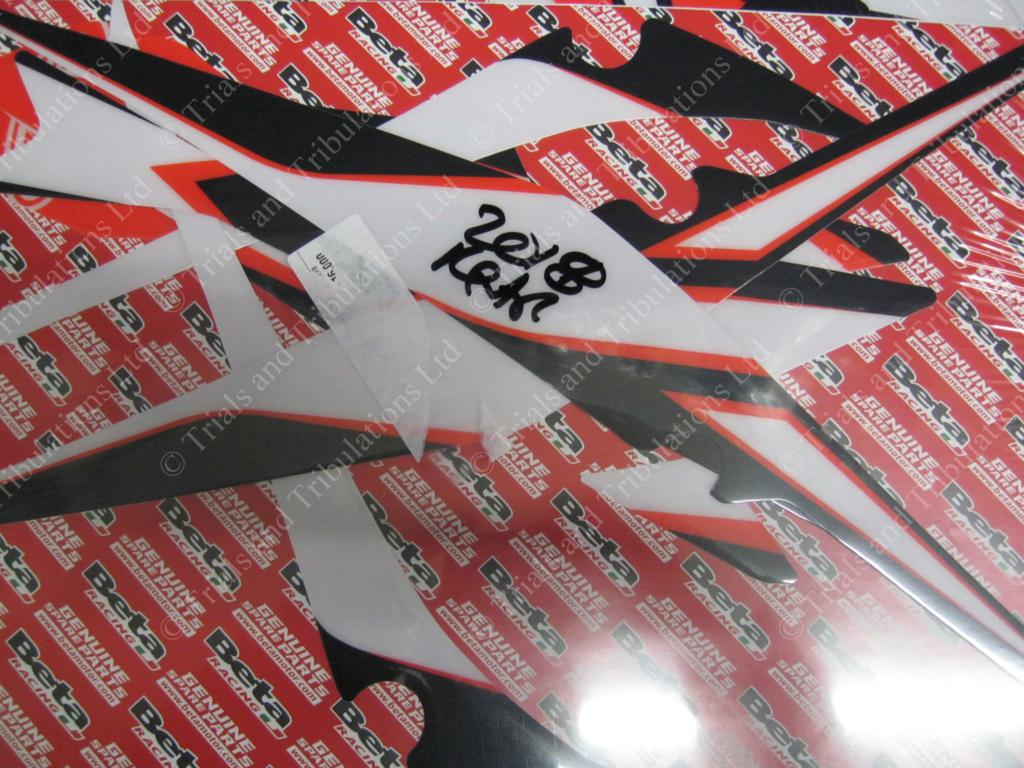 Beta Evo 2018 rear mudguard decal kit