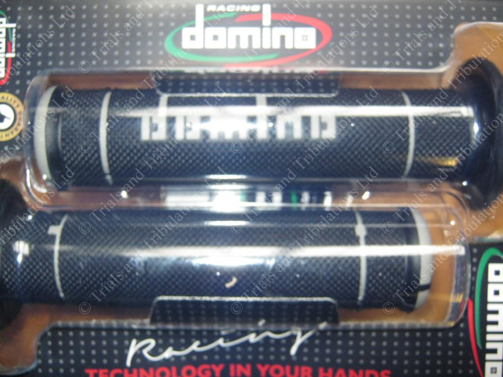Domino Trials grips  (black-grey)