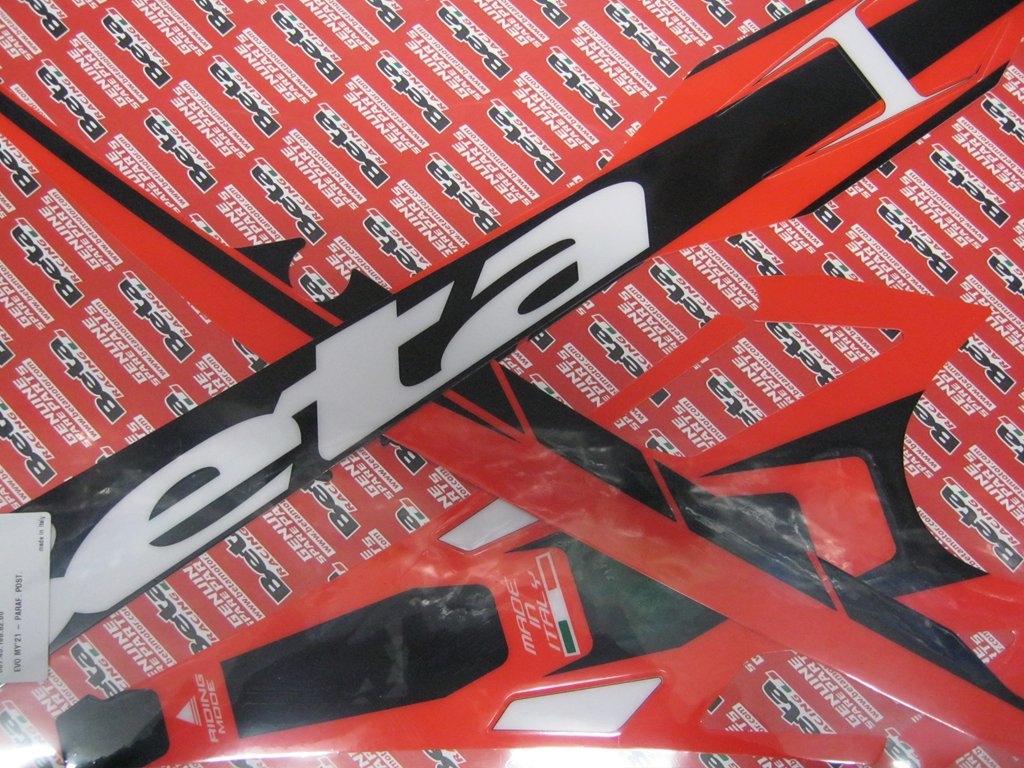 Beta Evo 2021 Rear Mudguard Decal Kit