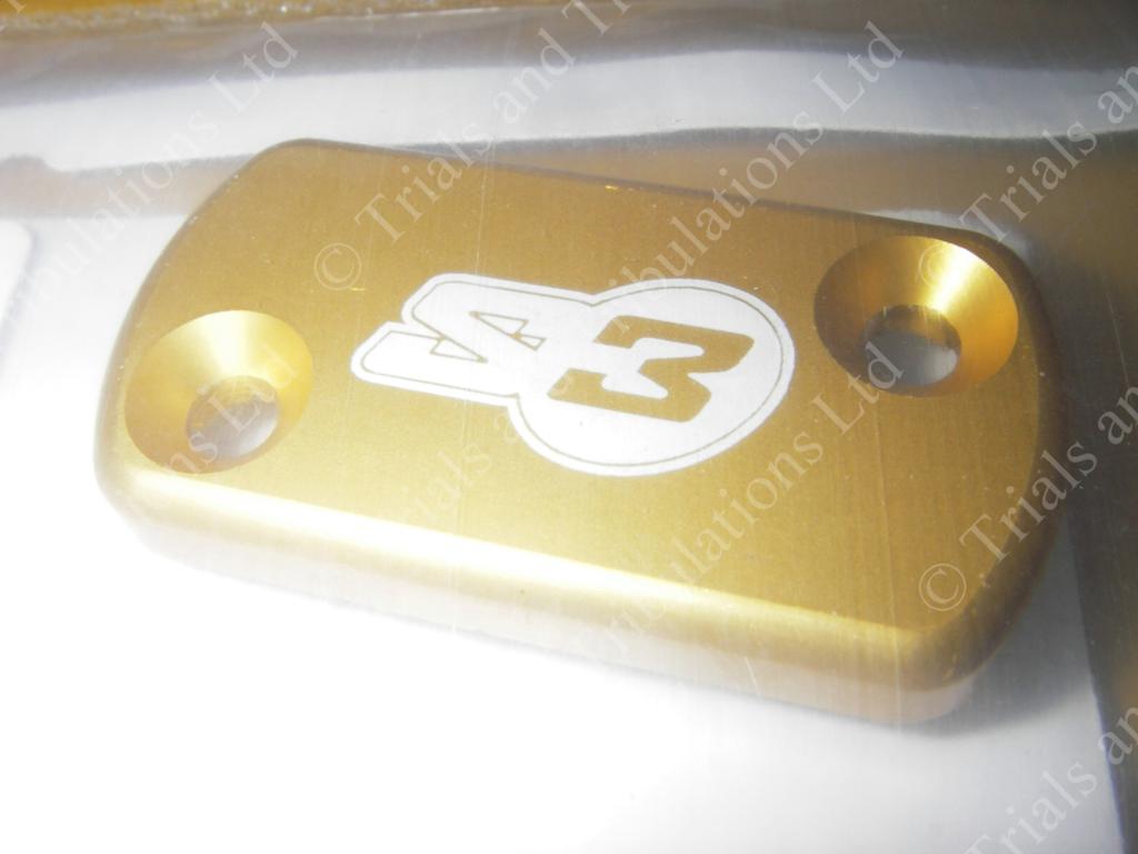 S3 AJP small master cylinder cap (gold)