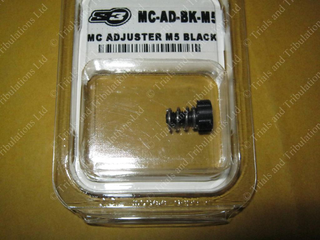 S3 AJP- Braktec clutch master cylinder lever adjuster ( Black )