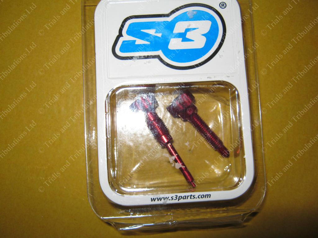 S3 Dellorto carb adjuster screw kit (Red)
