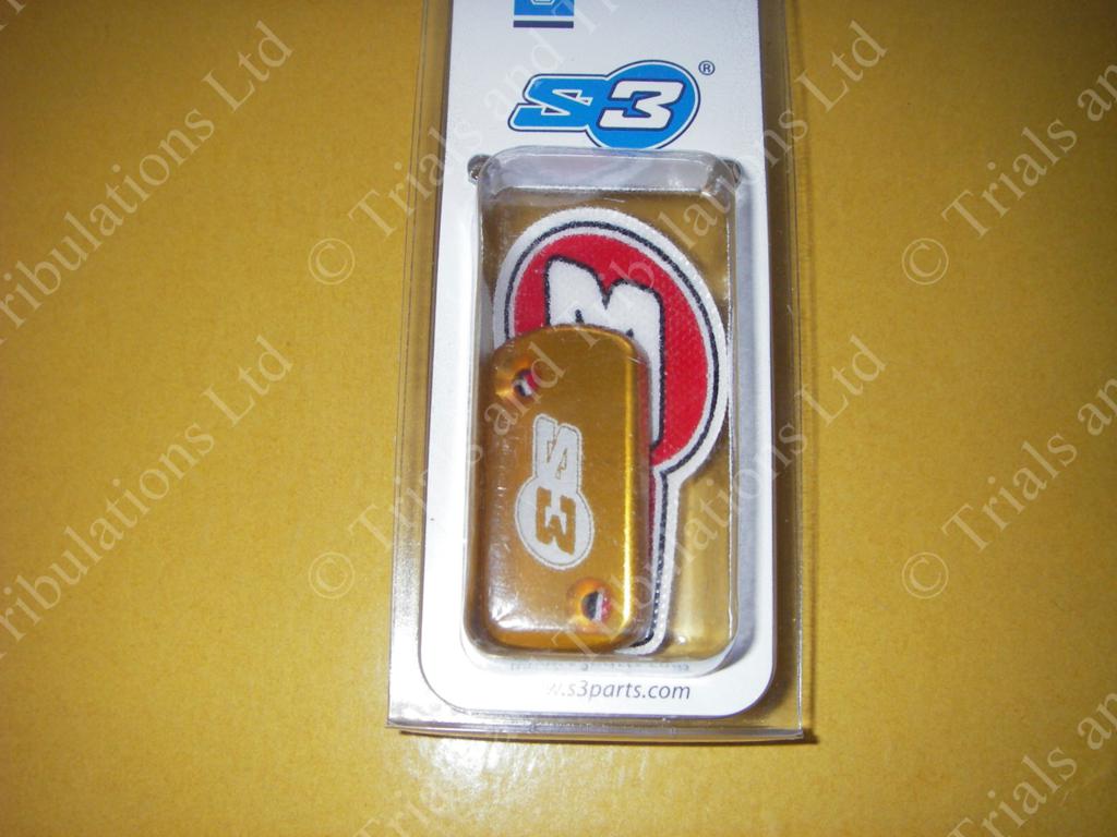 S3  AJP large master cylinder cap (gold)